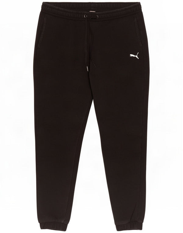 Puma Pantaloni da tuta da uomo Joggers Large Nero Cotton
