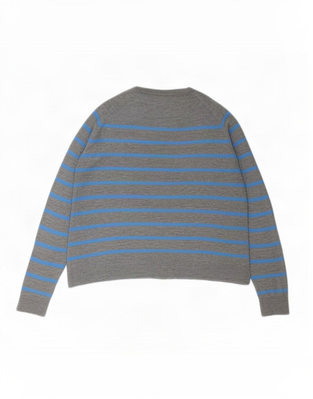 Maglione maglione girocollo da donna Zara UK 14 grigio medio a righe