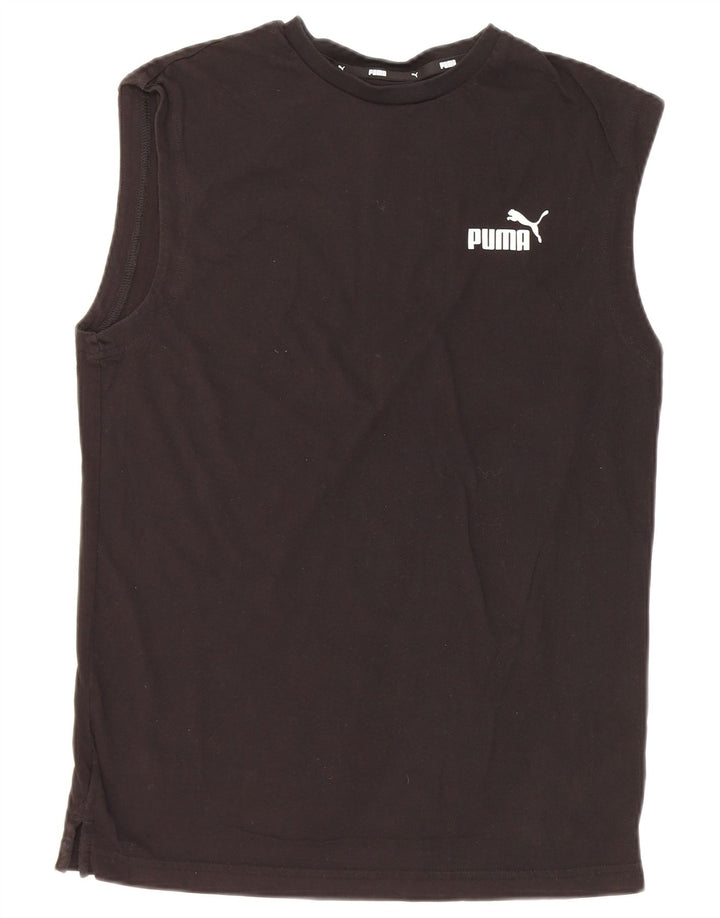 Canotta da uomo Puma Small in cotone nero