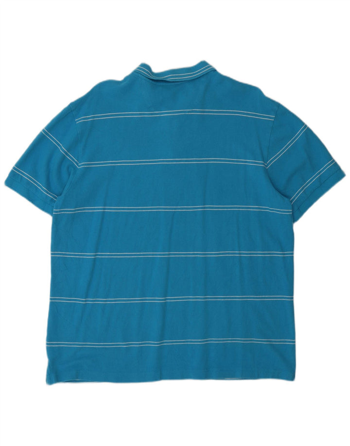 Polo da uomo Chaps XL in cotone a righe blu