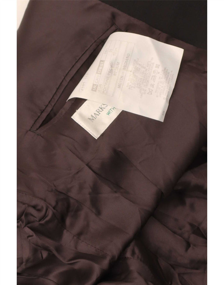 Giacca blazer doppiopetto da uomo Marks & Spencer UK 44 XL poliestere nero