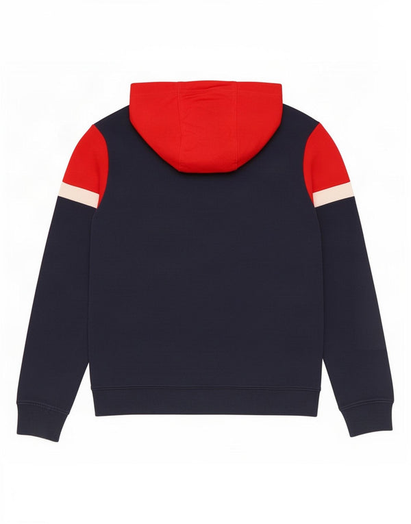 Tommy Hilfiger Boys Graphic Hoodie Jumper 13-14 Years Navy Blue Colourblock