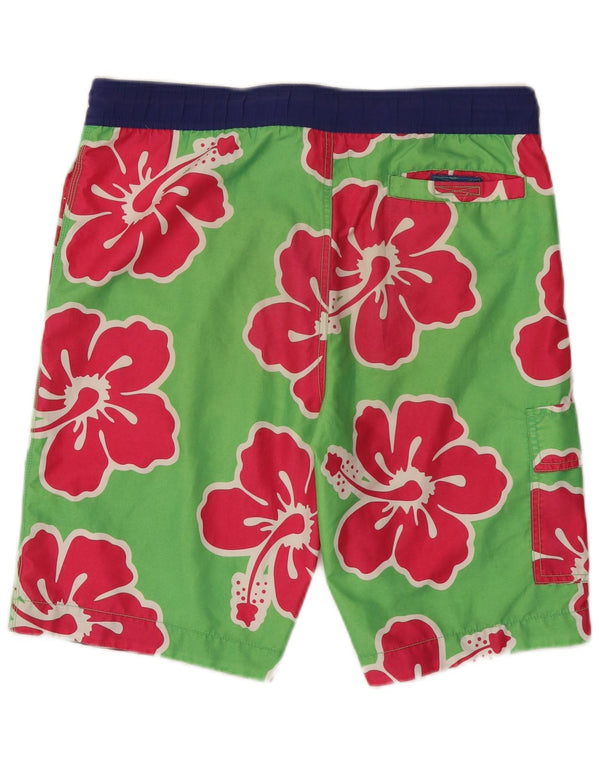 TOMMY HILFIGER Pantaloncini da bagno da uomo Piccolo poliestere floreale verde