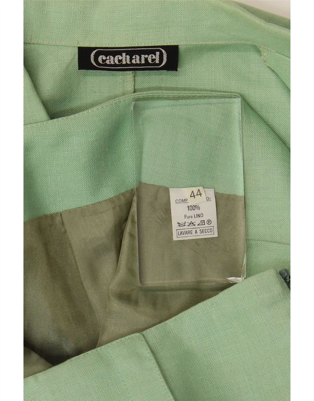 Set gonna doppiopetto da donna in 2 pezzi Cacharel IT 44 medio W28 verde