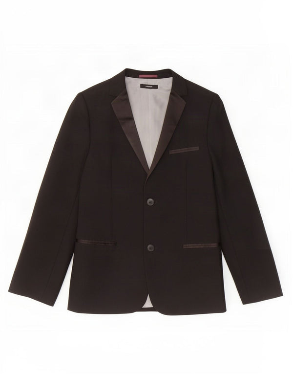 Giacca blazer da donna Marks & Spencer Autograph a 2 bottoni UK 10 piccola nera