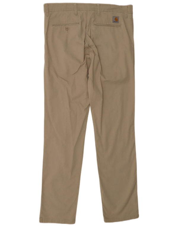 Pantaloni chino slim da uomo CARHARTT W33 L34 cotone beige