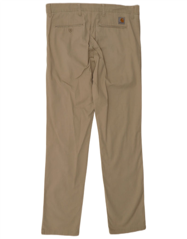 Pantaloni chino slim da uomo CARHARTT W33 L34 cotone beige