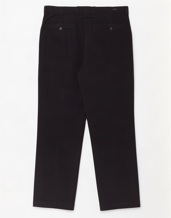 Pantaloni dritti in velluto a coste da uomo Marks & Spencer W36 L31 cotone blu navy