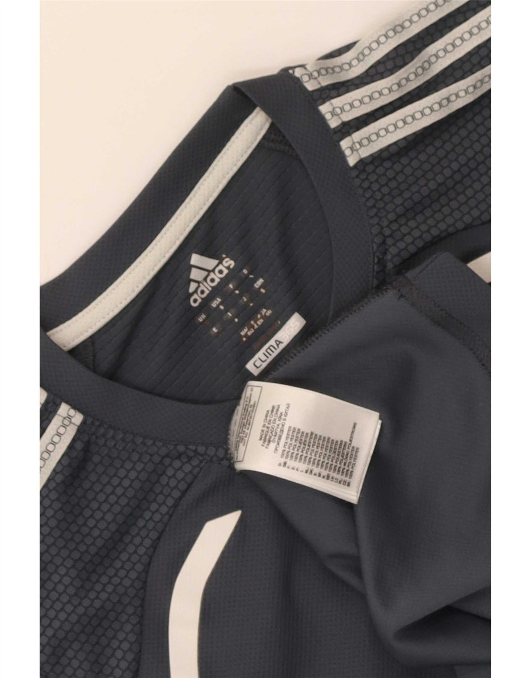 Canottiera Adidas Clima 365 da uomo piccola in poliestere color block grigio