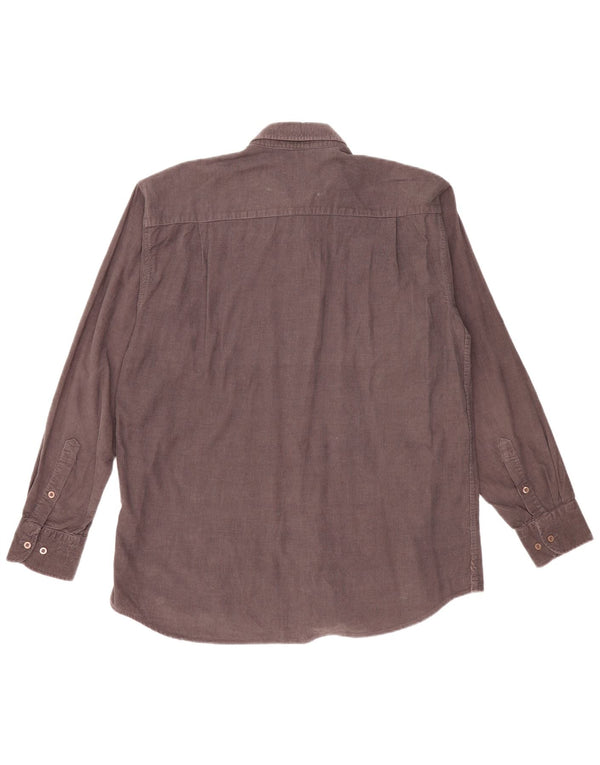 Camicia vintage da uomo in velluto a coste XL in cotone grigio