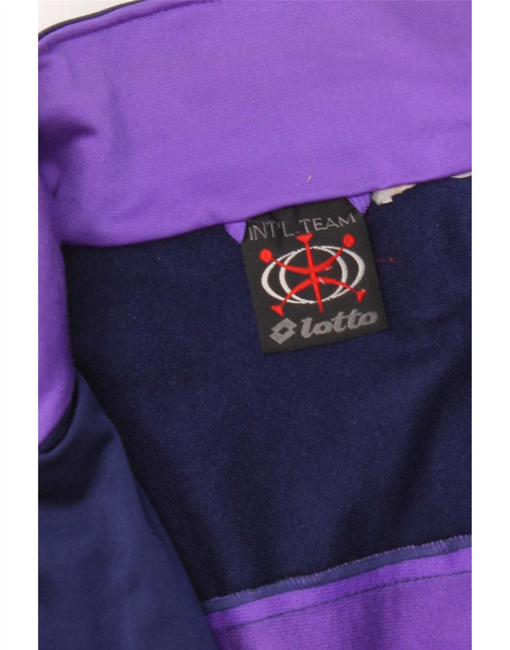 Giacca da ginnastica grafica da uomo Lotto, grande, color block blu navy