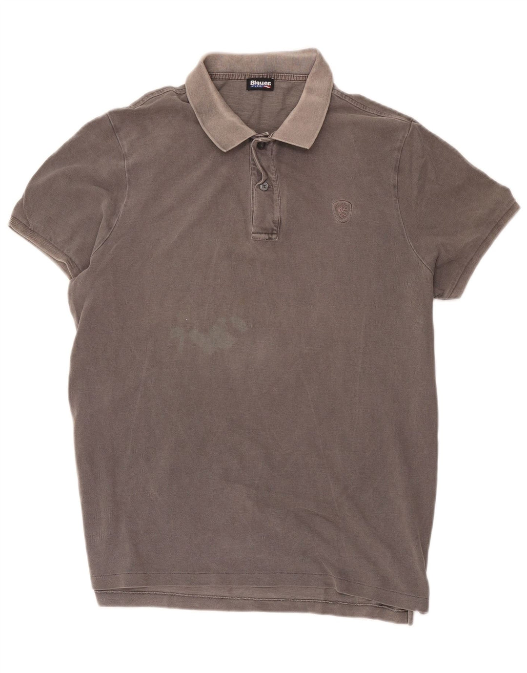 Polo Blauer da uomo vestibilità regolare 2XL in cotone grigio