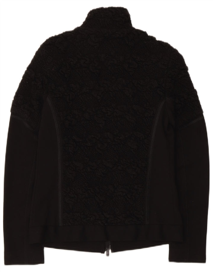 Maglione cardigan da donna Beate Heymann UK 10 piccolo lana nera