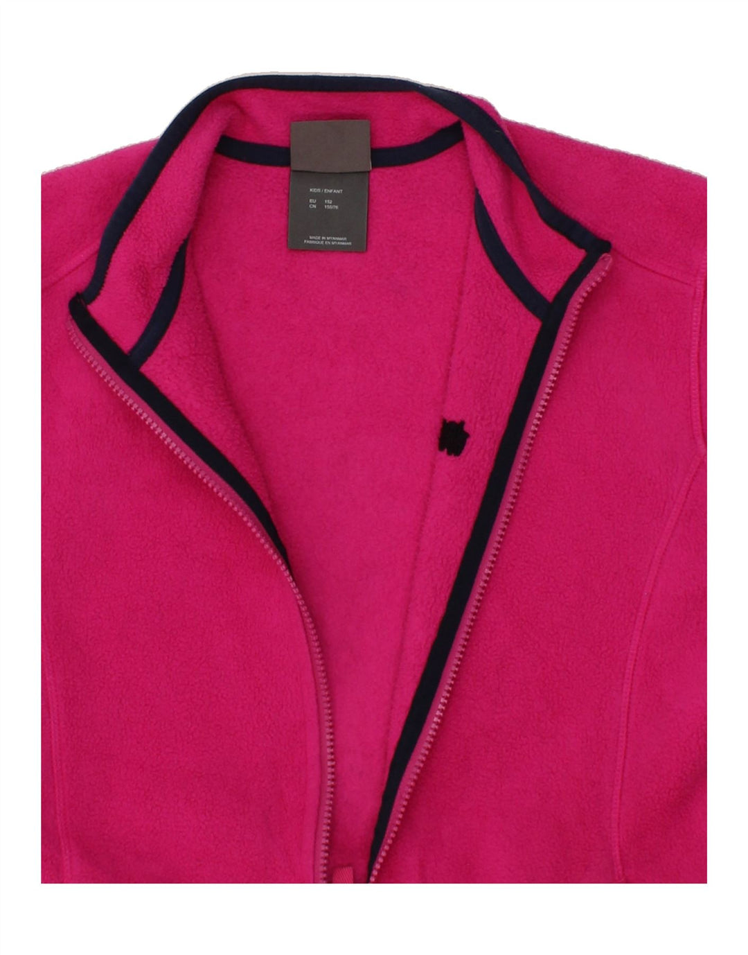 JACK WOLFSKIN Girls Fleece Jacket 11-12 Years Pink Polyester Vintage Jack Wolfskin and Second-Hand Jack Wolfskin from Messina Hembry 