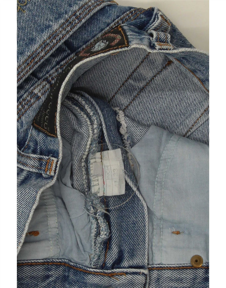 Gonna in denim da donna Roccobarocco W33 grande cotone blu