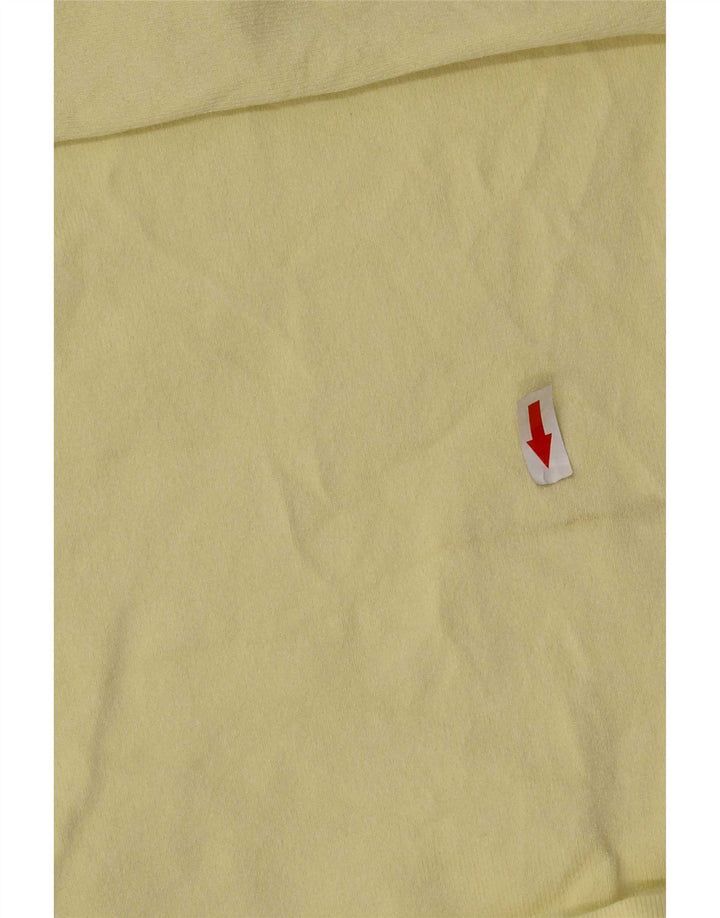 Top Zara da donna con spalle scoperte UK 16 grande viscosa gialla