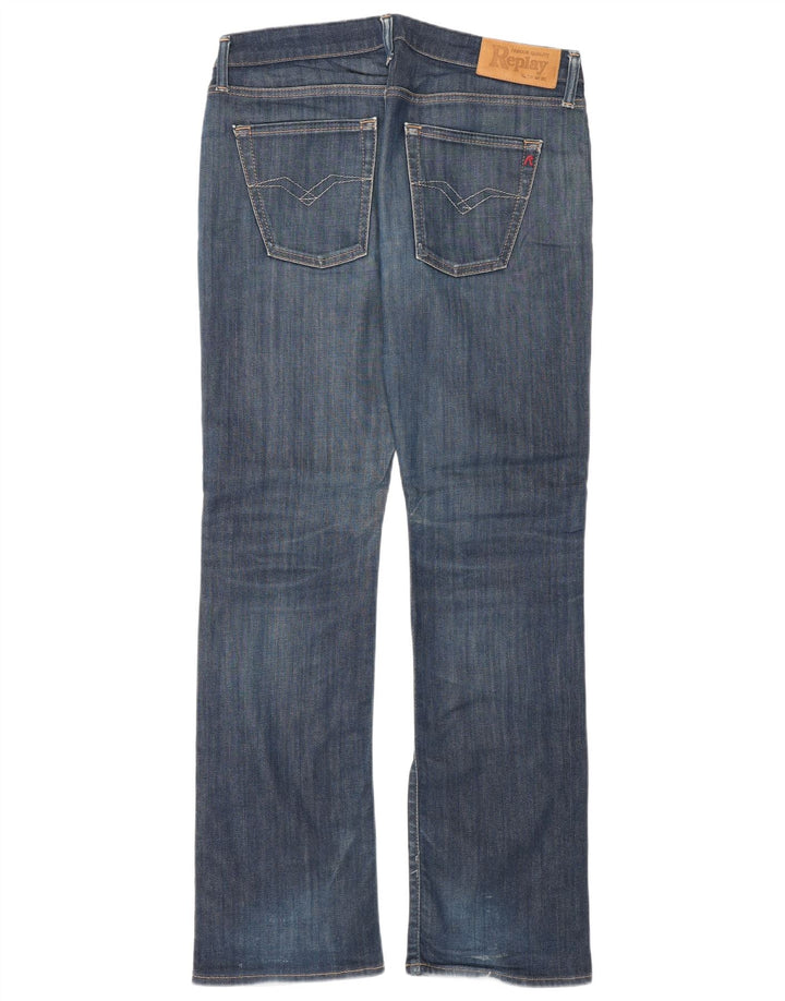 Jeans bootcut da donna Replay W30 L32 cotone blu navy
