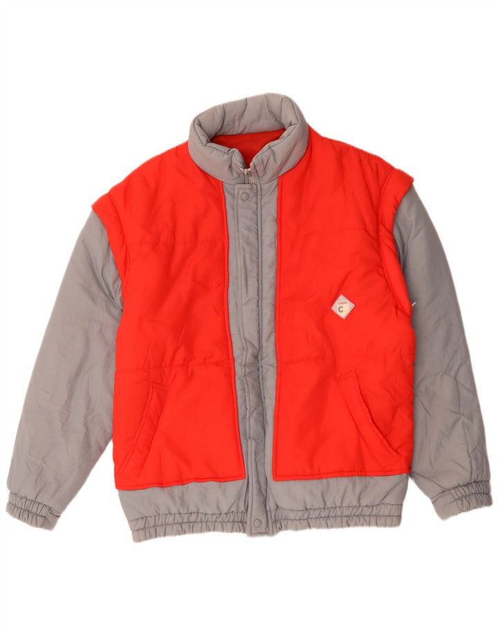 Giacca imbottita da uomo Carrera UK 40 Large Red Colourblock in poliammide