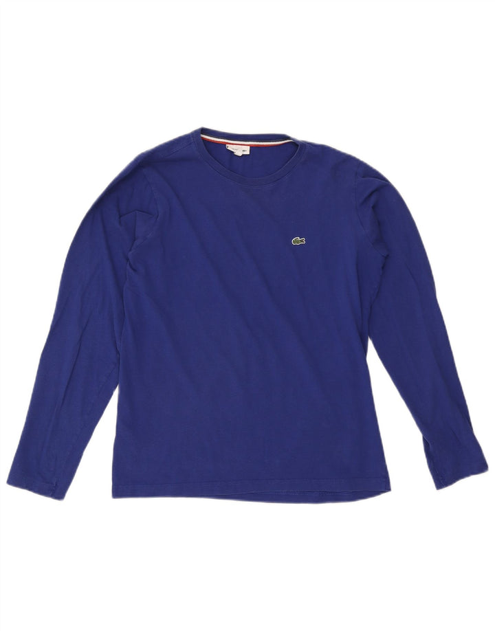 Maglia Lacoste Bambino Manica Lunga 15-16 Anni Cotone Blu