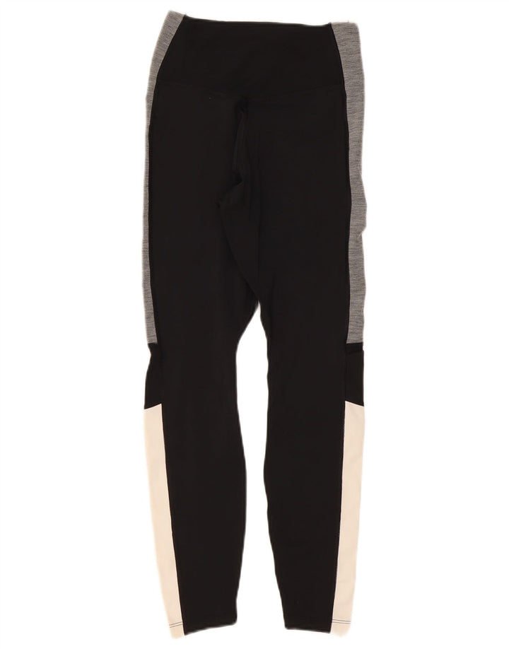 Leggings Dri Fit da donna NIKE UK 4 XS poliestere color block nero