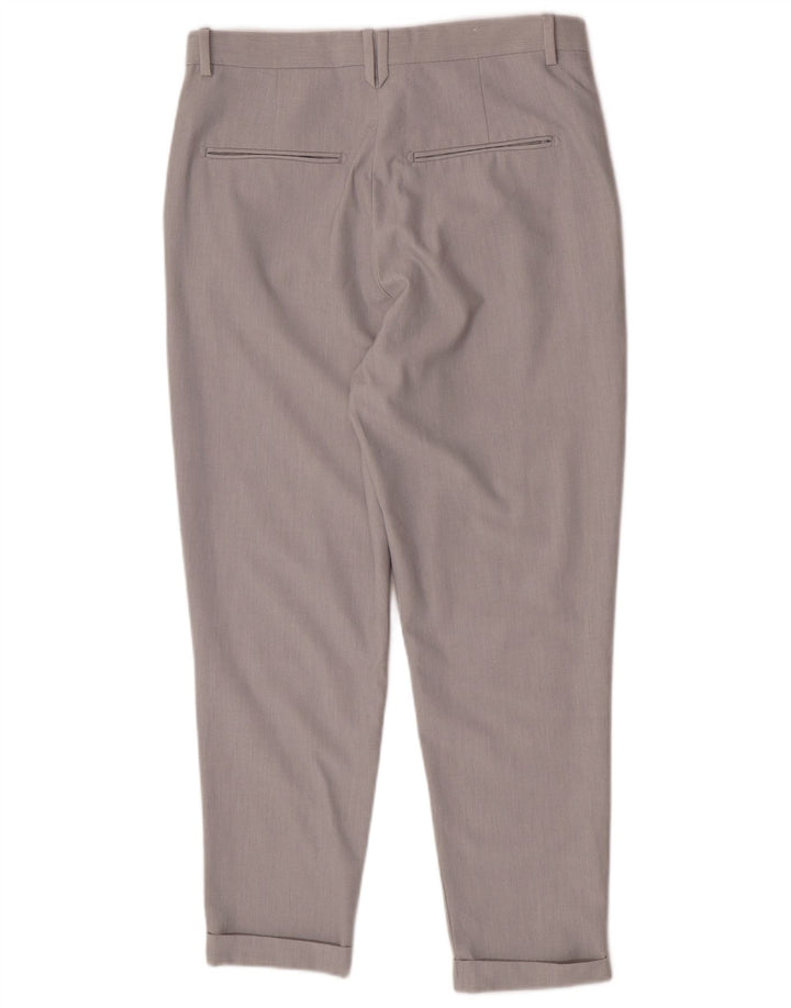 Pantaloni chino regolari affusolati da uomo Zara EU 40 medi W31 L25 grigi