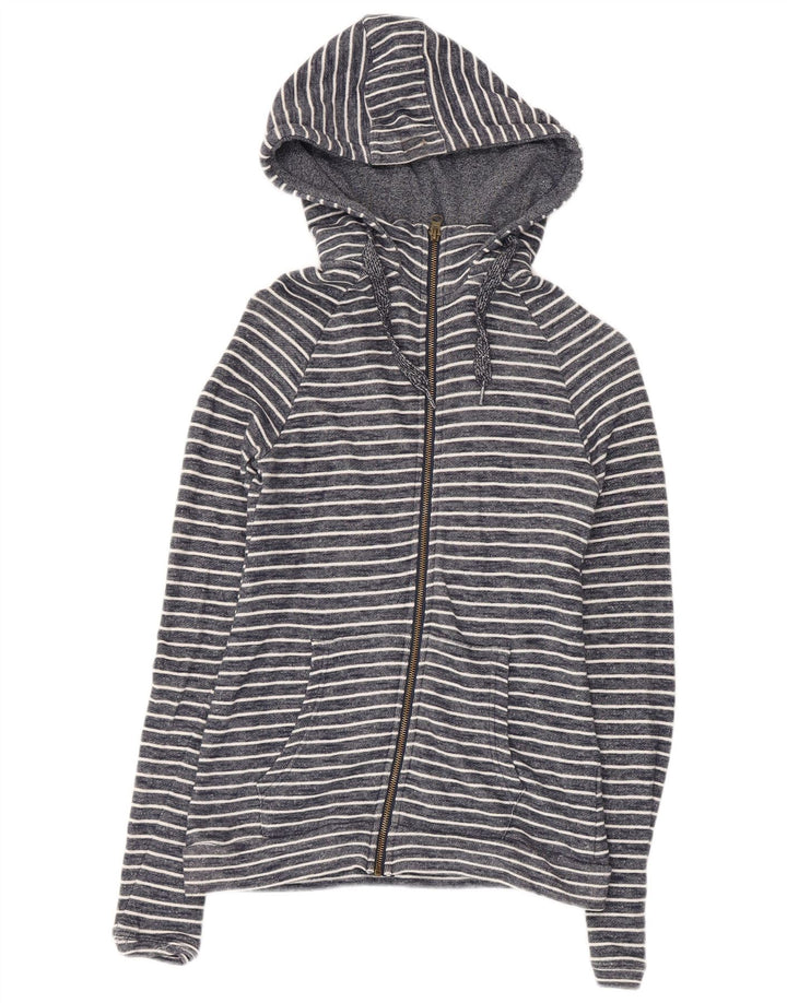 Felpa con cappuccio e zip da donna Mountain Warehouse UK 10 Small Blu Navy a righe