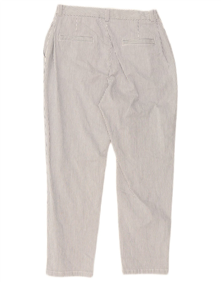 Pantaloni chino da donna Marks & Spencer UK 14 medi W30 L26 a righe bianche