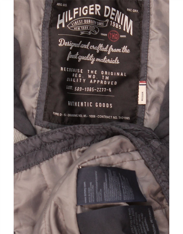 TOMMY HILFIGER Giacca militare da uomo UK 38 Nylon blu navy medio