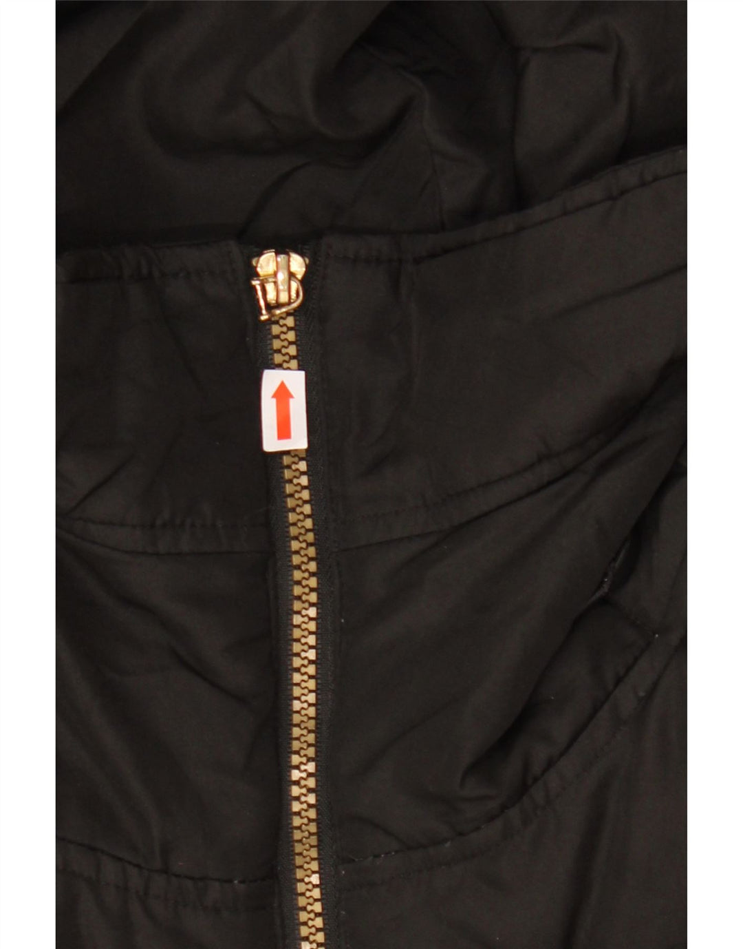 Cappotto imbottito con cappuccio da donna Calvin Klein UK 10 piccolo poliestere nero