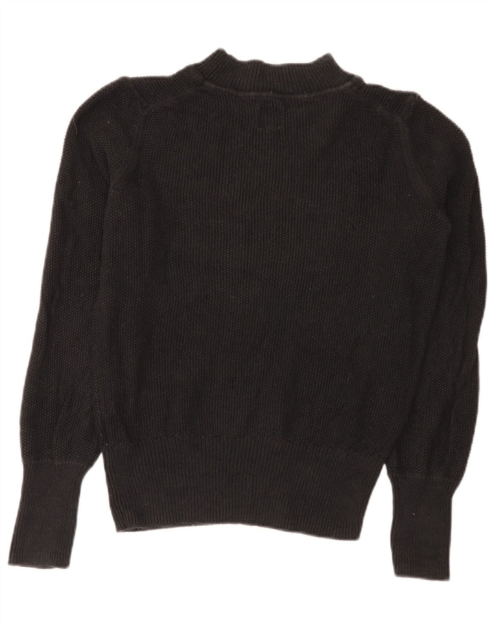 Maglione maglione da donna Gap con collo alto UK 14 Cotone nero medio