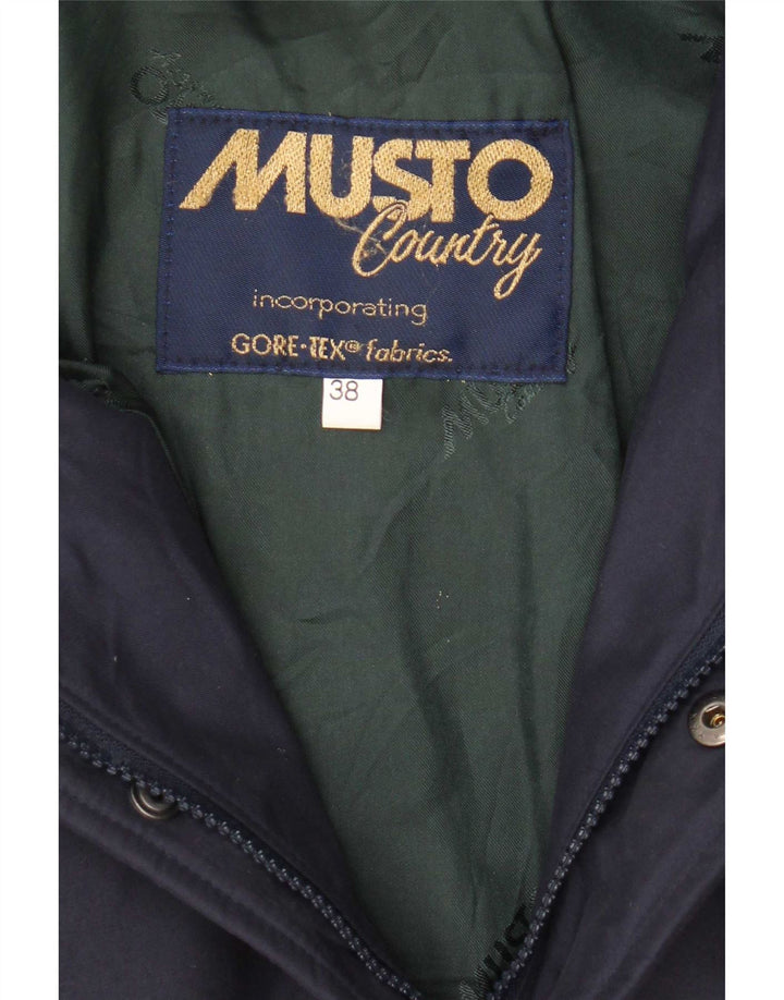 Giacca parka da uomo Musto UK 38 poliestere blu navy medio