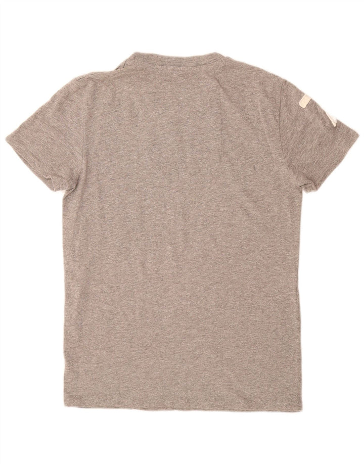 T-shirt grafica da uomo SUPERDRY Top in cotone grigio medio