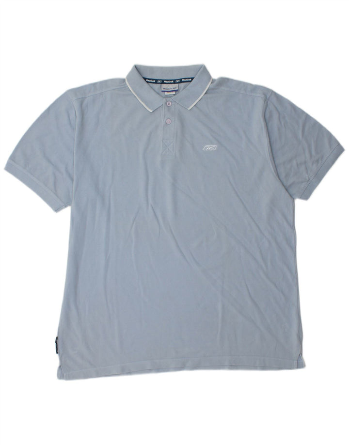 Polo REEBOK da uomo XL in cotone blu