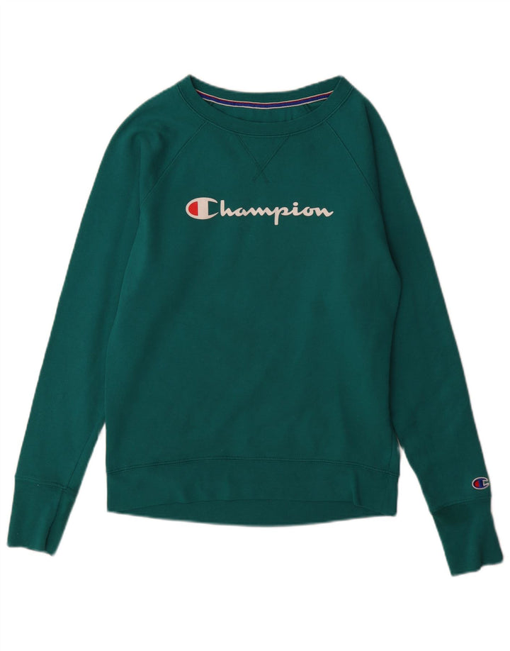 Felpa grafica da uomo Champion Felpa piccola in poliestere verde