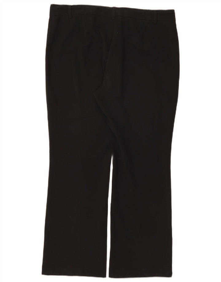 Pantaloni da abito bootcut da donna Marks & Spencer UK 14 Large W34 L28 Nero