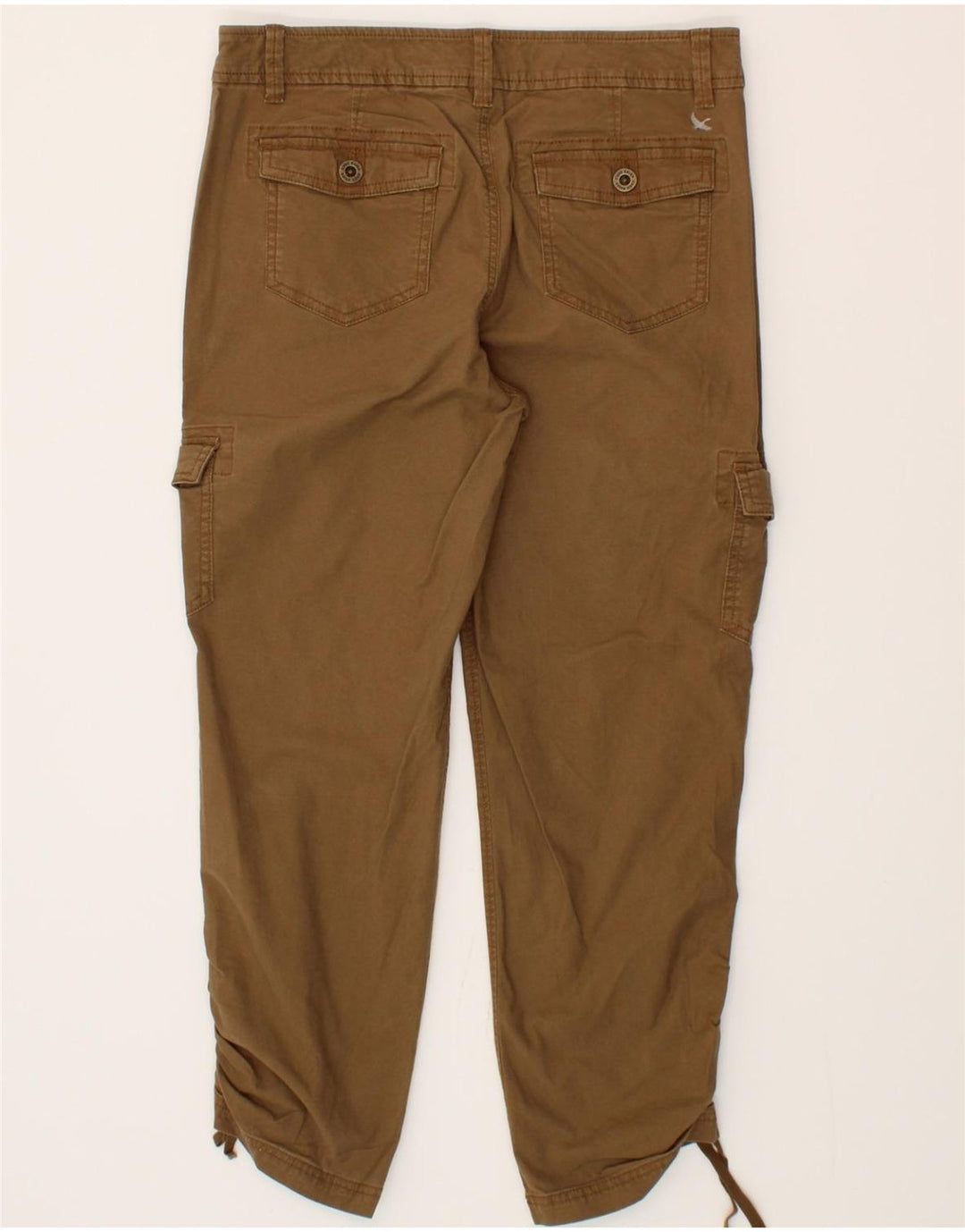 EDDIE BAUER Womens Slim Cargo Trousers US 6 Medium W32 L26 Brown Cotton Vintage Eddie Bauer and Second-Hand Eddie Bauer from Messina Hembry 