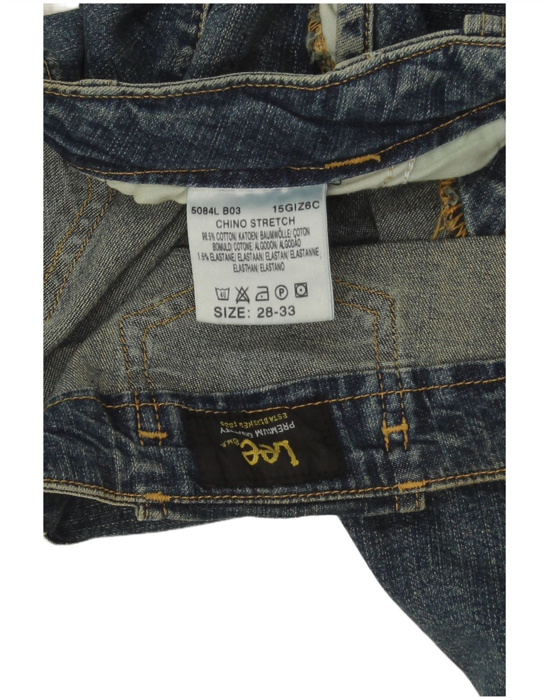 Jeans Lee da donna a gamba larga W28 L30 cotone blu