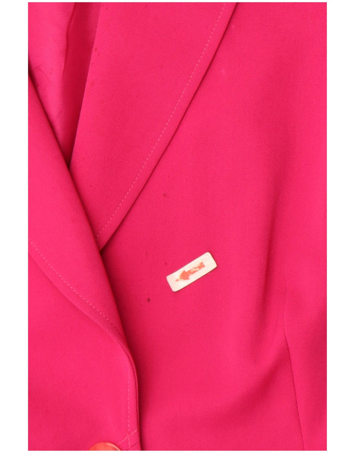 Yarell Giacca da donna corta a 3/4 maniche a 2 bottoni UK 18 XL Rosa