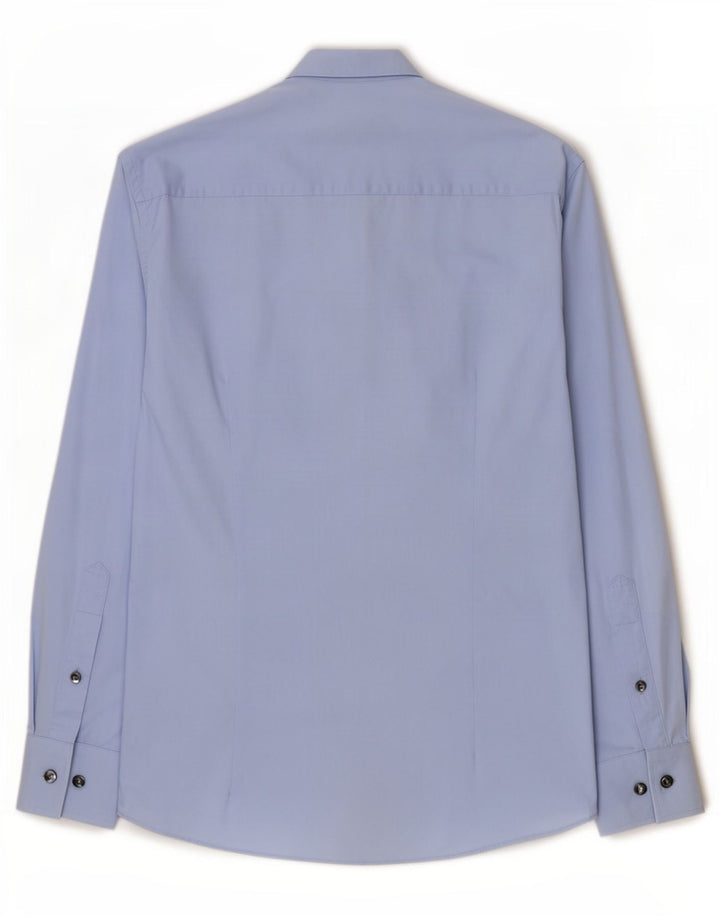 Camicia da uomo Calvin Klein taglia 39 cotone blu medio