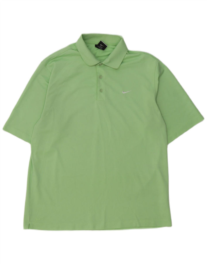 Polo Nike da uomo UK 42/44 grande poliestere verde