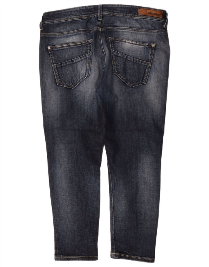 Jeans cropped da donna Meltin' Pot W29 L24 cotone blu