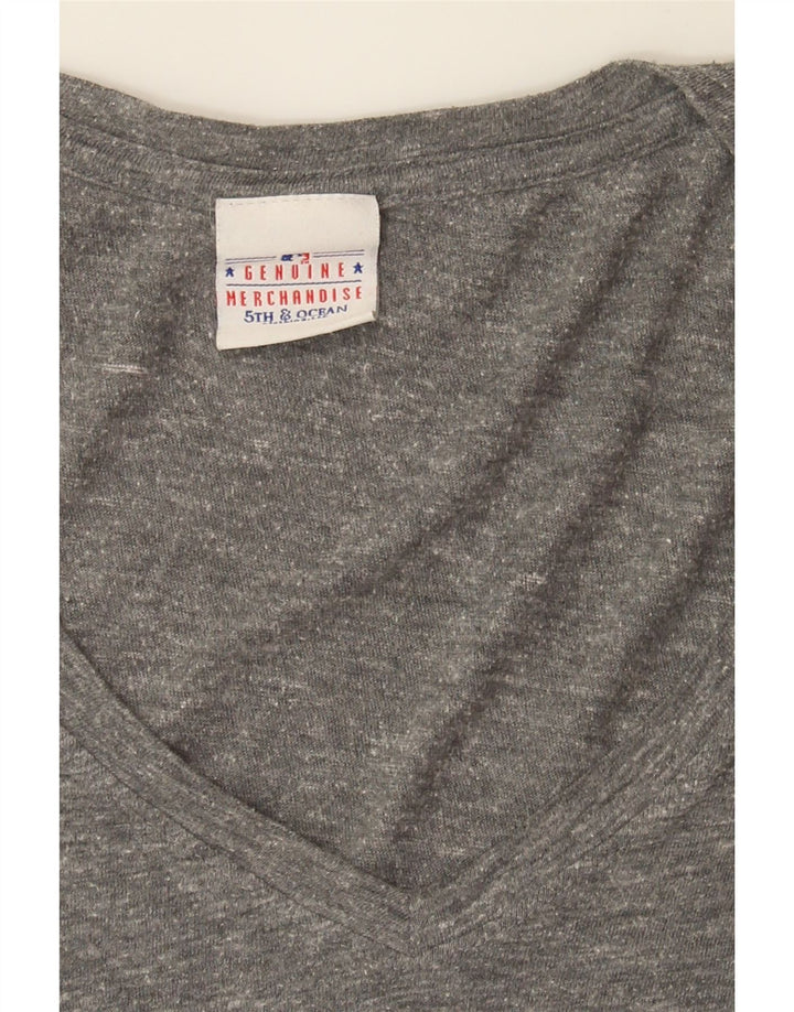 GENUINE MERCHANDISE Womens Graphic T-Shirt Top UK 12 Medium Grey Vintage Genuine Merchandise and Second-Hand Genuine Merchandise from Messina Hembry 