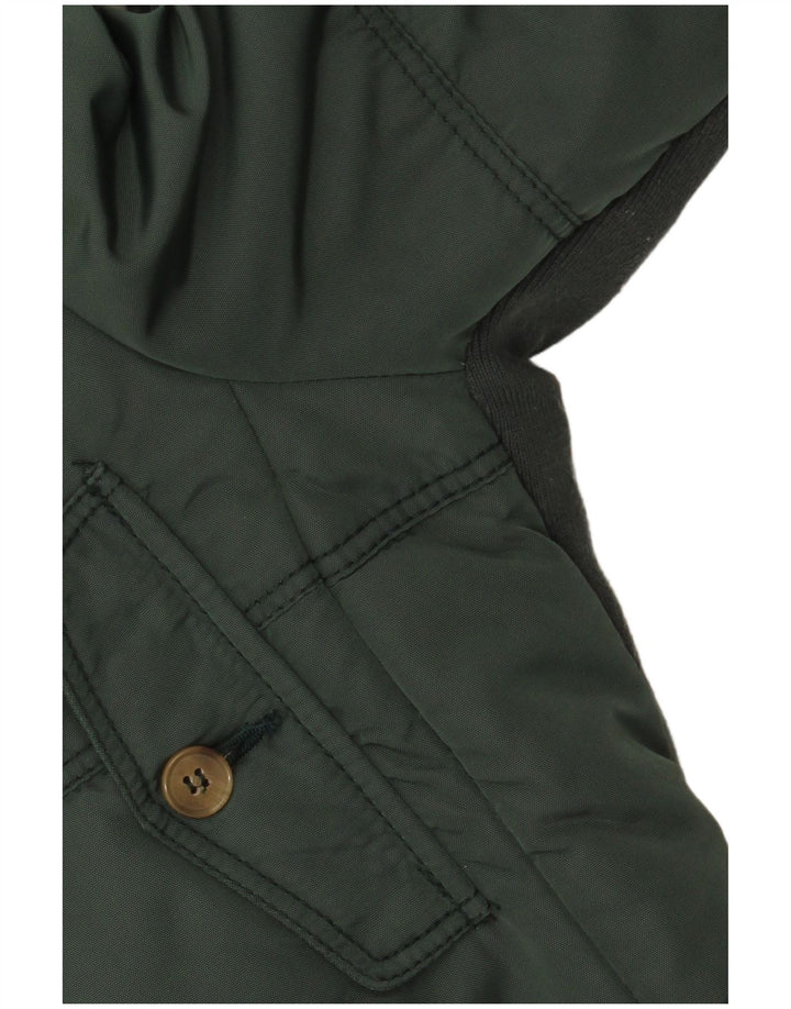 Cappotto imbottito con cappuccio da donna Murphy & Nye UK 16 grande verde