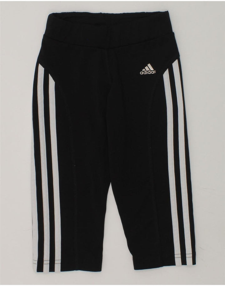 ADIDAS Girls Climalite Tracksuit Trousers 5-6 Years Black Polyester | Vintage Adidas | Thrift | Second-Hand Adidas | Used Clothing | Messina Hembry 