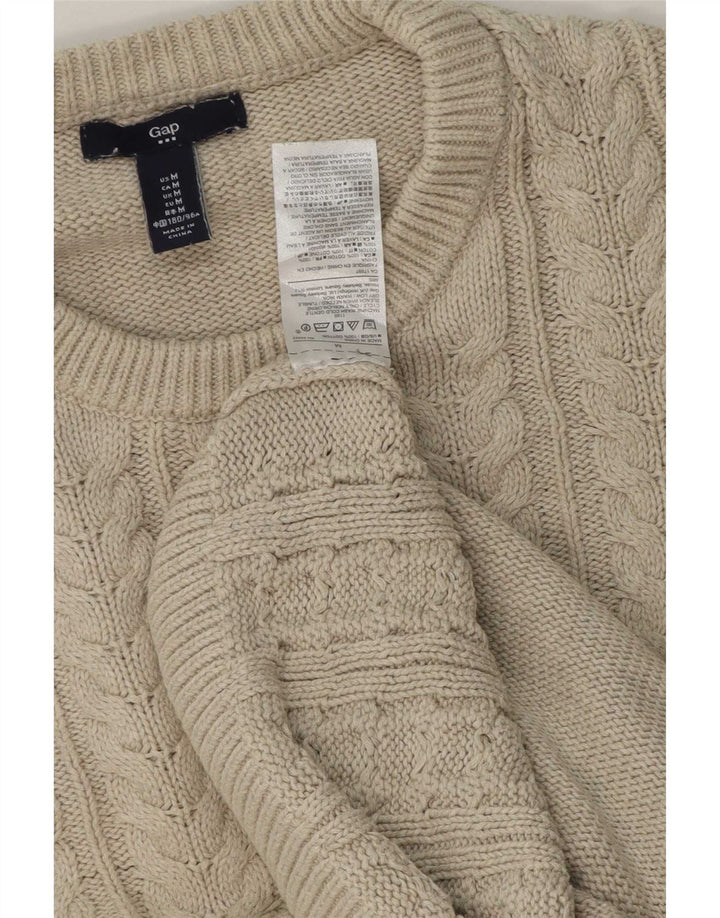 Maglione maglione girocollo da uomo Gap in cotone beige medio