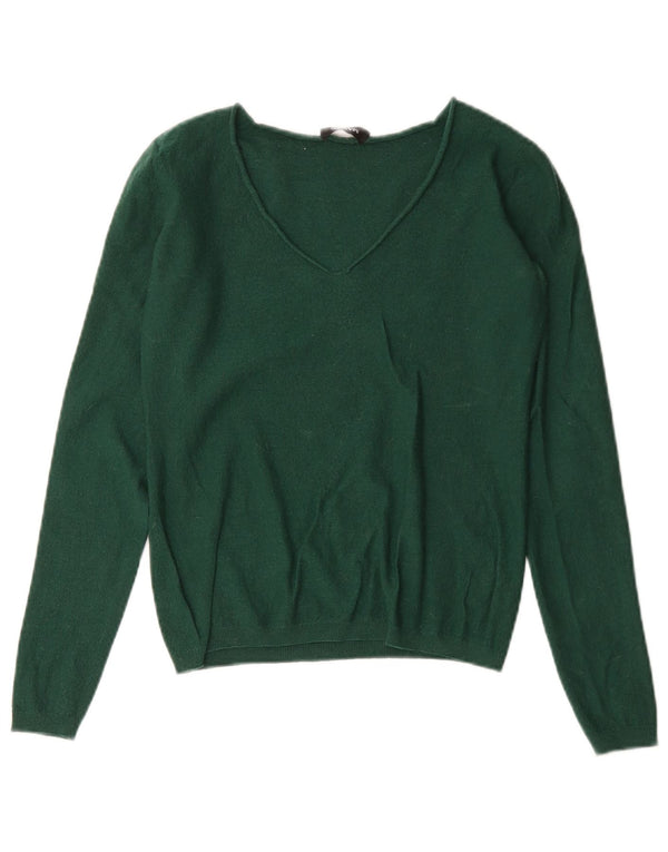 Maglione maglione con scollo a V da donna Max & Co. UK 10 piccolo verde