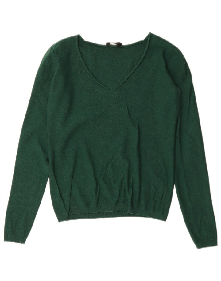 Maglione maglione con scollo a V da donna Max & Co. UK 10 piccolo verde