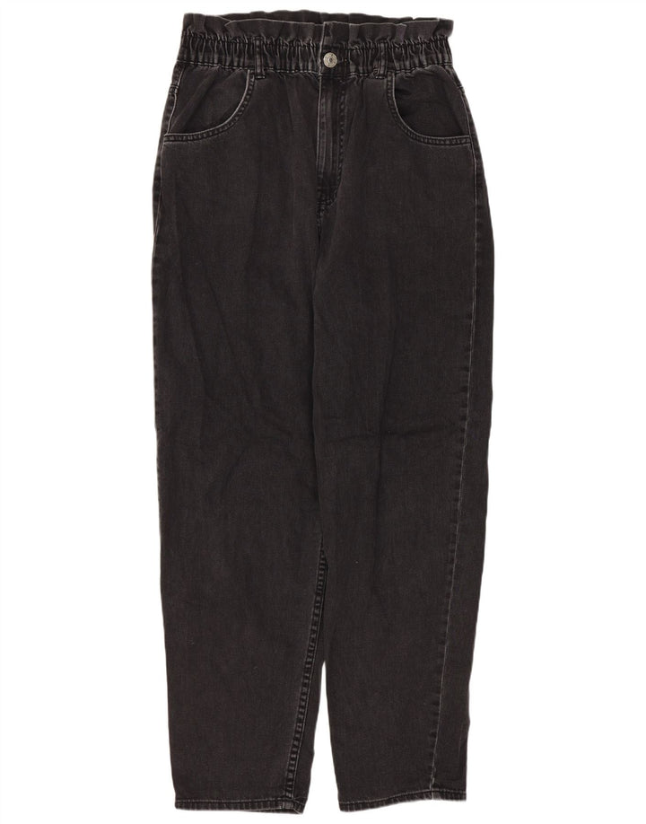 Jeans Zara da donna a vestibilità ampia a vita alta medi W28 L27 Grigi