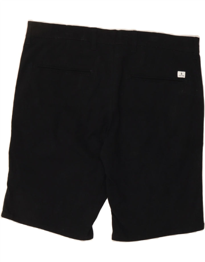 JACK & JONES Mens Chino Shorts Large W36 Black Cotton Vintage Jack & Jones and Second-Hand Jack & Jones from Messina Hembry 