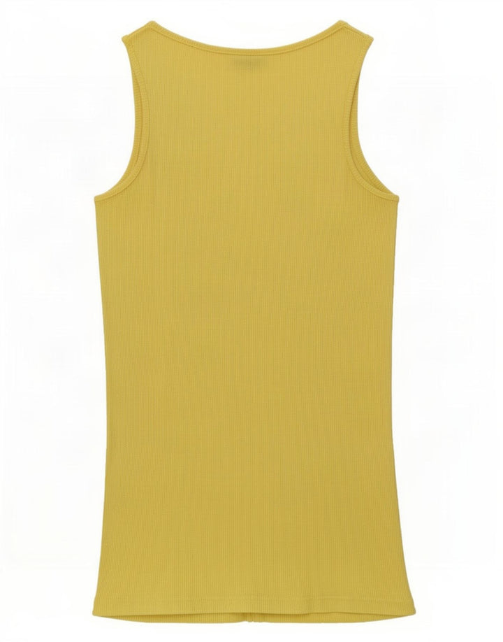 Canotta grafica da donna Guess UK 10 piccola gialla